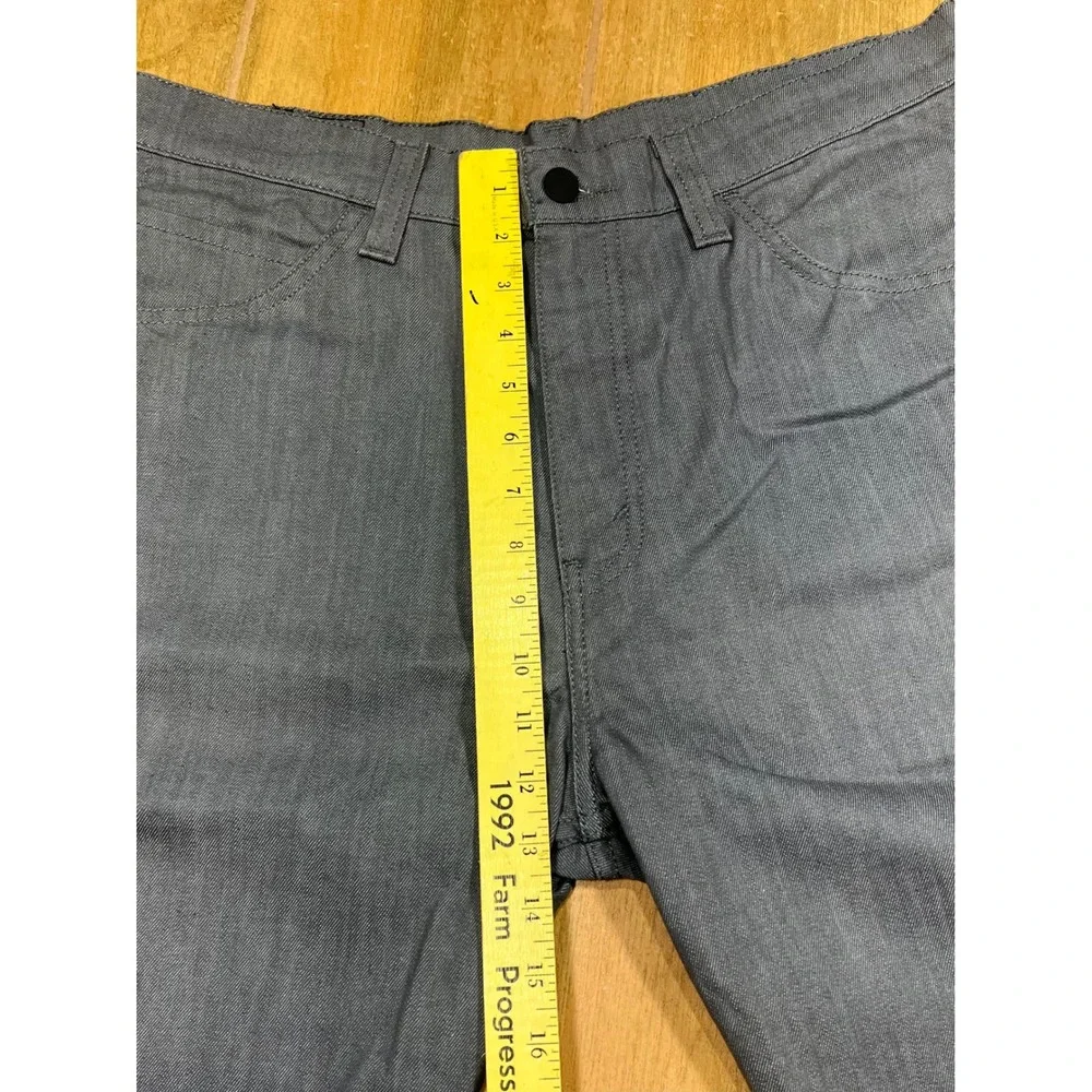 Levis 569 Loose Straight Shorts Mens 33 Grey Denim Relaxed Fit Casual Summer